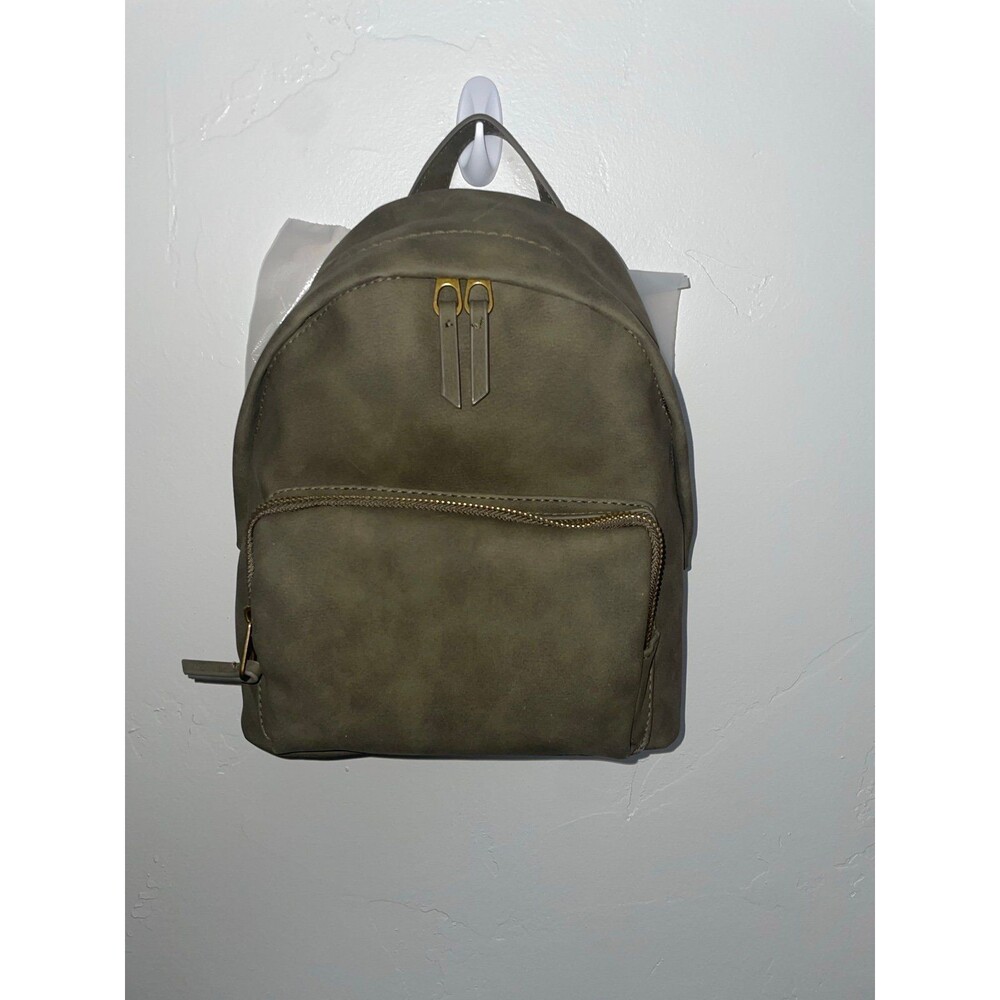 Olive green backpack purse